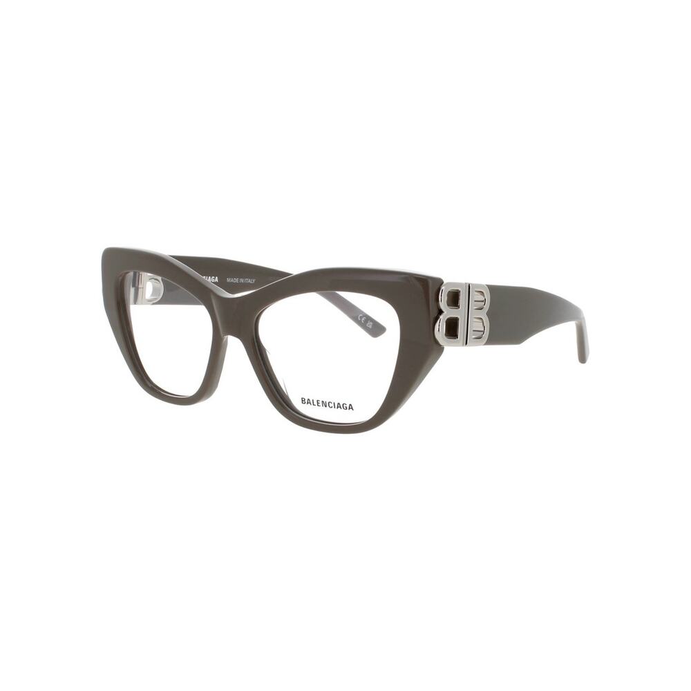 NEW!!! Balenciaga BB0312O 005 Gray Cat-Eye Glasses with Silver BB Logo Authentic - Picture 1 of 11